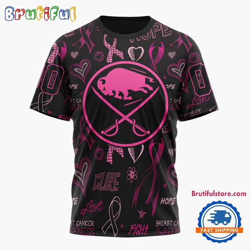 NHL Buffalo Sabres Special Pink Breast Cancer Awareness New Design T Shirt
