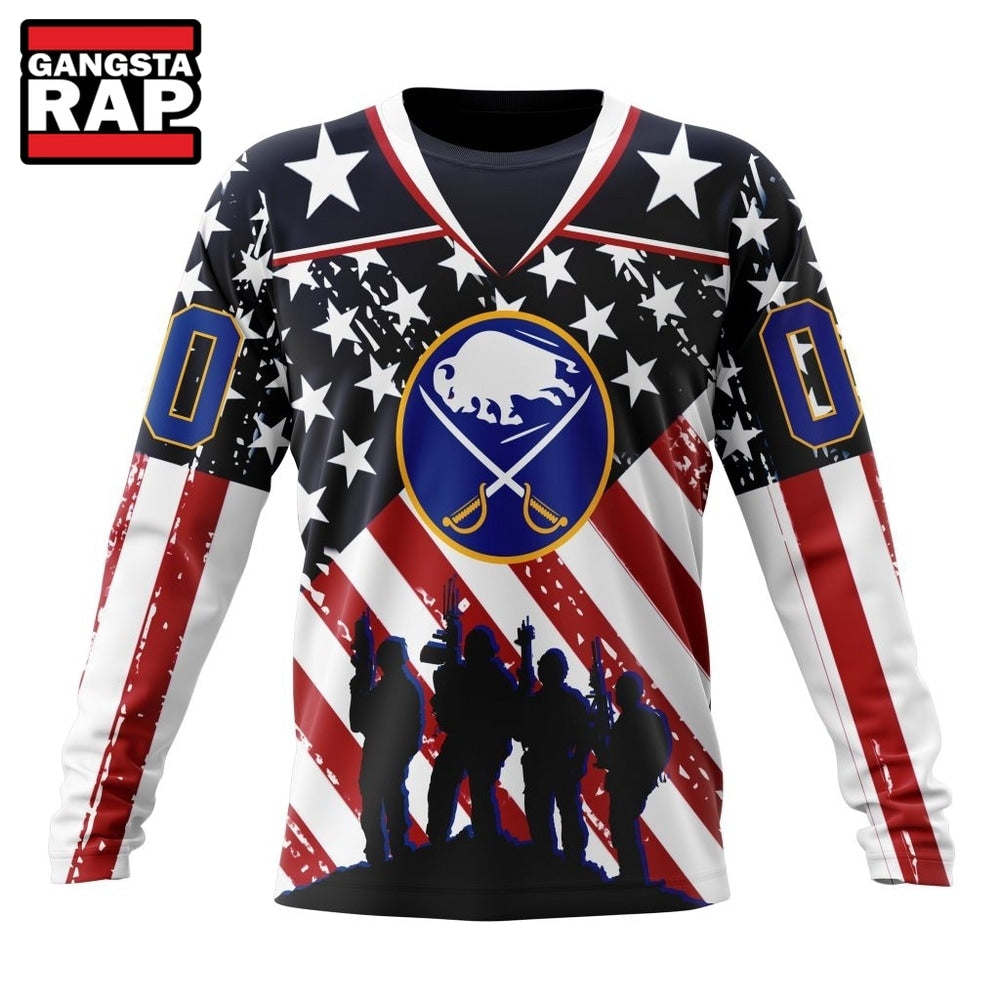 NHL Buffalo Sabres Specialized Kits For Honor USS Military Hoodie, T Shirt