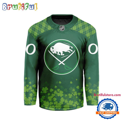 NHL Buffalo Sabres St.Patrick’s Day New Design Hockey Jersey