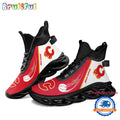 NHL Calgary Flames Custom Name High Top Max Soul Shoes, Hockey Team Design Shoes Sneaker