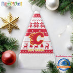 NHL Calgary Flames Hockey Team Christmas Hat, Sport Santa Hats, Christmas Hat Gift