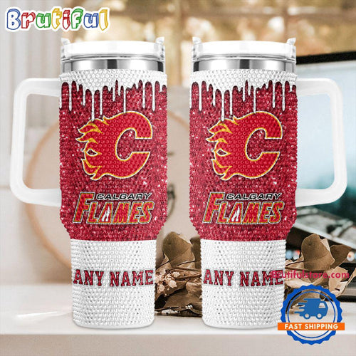 NHL Calgary Flames Personalized Stanley Diamond Tumbler 40oz