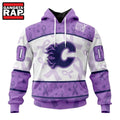 NHL Calgary Flames Special Lavender Fight Cancer Hoodie, T Shirt