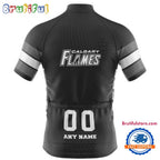 NHL Calgary Flames Special Mono Cycling Jersey, Hockey Team Design Jersey