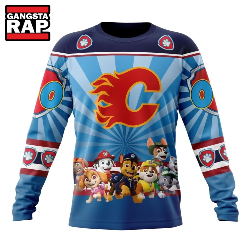 NHL Calgary Flames Special Paw Patrol Kits Hoodie, T Shirt