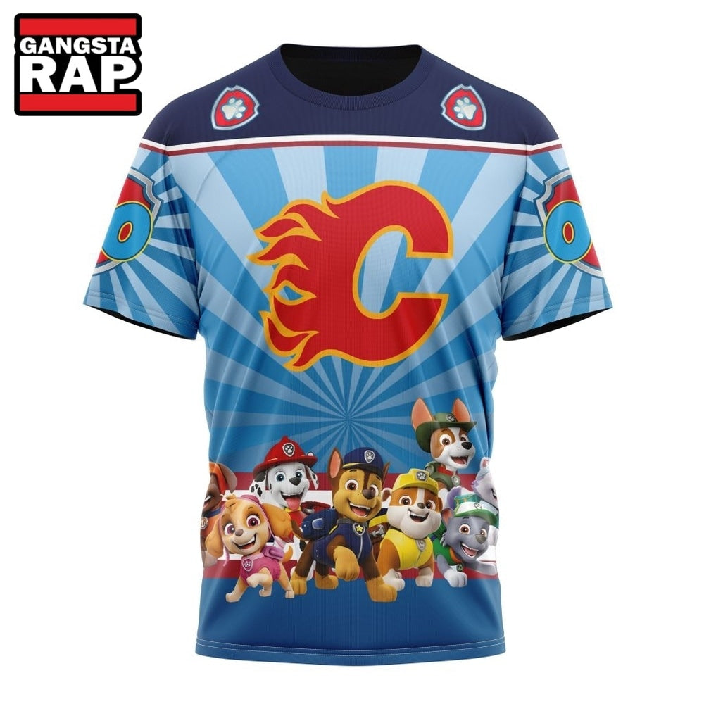 NHL Calgary Flames Special Paw Patrol Kits Hoodie, T Shirt