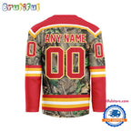 NHL Calgary Flames Special Realtree Camo Hunting Hockey Jersey