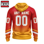 NHL Calgary Flames Special Retro Gradient Design Hoodie, T Shirt
