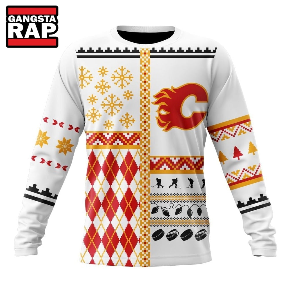 NHL Calgary Flames Specialized Christmas Is Coming New Design Hoodie, T Shirt