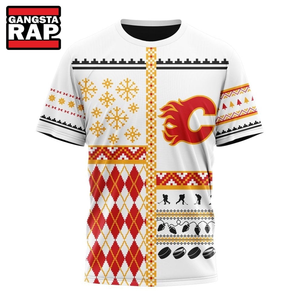 NHL Calgary Flames Specialized Christmas Is Coming New Design Hoodie, T Shirt