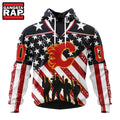 NHL Calgary Flames Specialized Kits For Honor USS Military Hoodie, T Shirt