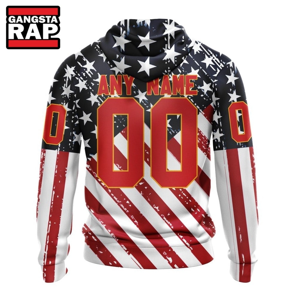 NHL Calgary Flames Specialized Kits For Honor USS Military Hoodie, T Shirt