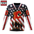 NHL Calgary Flames Specialized Kits For Honor USS Military Hoodie, T Shirt