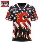 NHL Calgary Flames Specialized Kits For Honor USS Military Hoodie, T Shirt