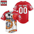NHL Calgary Flames x BB 8 D Star War Baseball Jersey