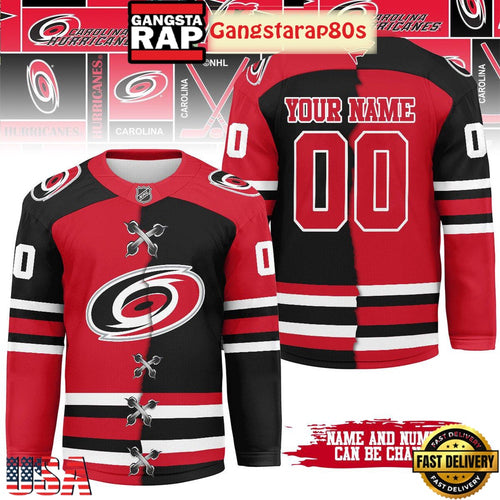 NHL Carolina Hurricanes Mix Home Away 2025 Custom Hockey Jersey