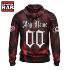 NHL Carolina Hurricanes Special Design Halloween With Skull Art Hoodie, T Shirt