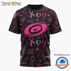 NHL Carolina Hurricanes Special Pink Breast Cancer Awareness New Design T Shirt