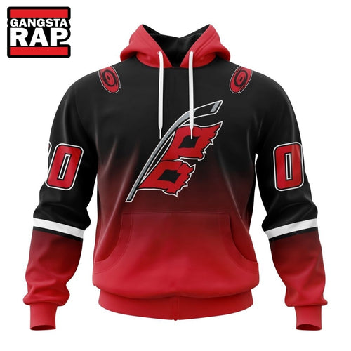 NHL Carolina Hurricanes Special Retro Gradient Design Hoodie, T Shirt
