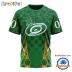NHL Carolina Hurricanes Special St. Patrick’s Day All Over Print Shirts