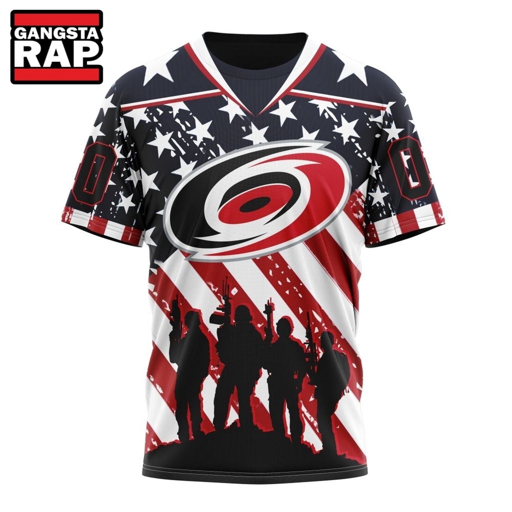 NHL Carolina Hurricanes Specialized Kits For Honor USS Military Hoodie, T Shirt