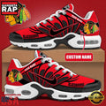 NHL Custom Name Chicago Blackhawks New Design Air Max Plus Shoes Running Sneakers