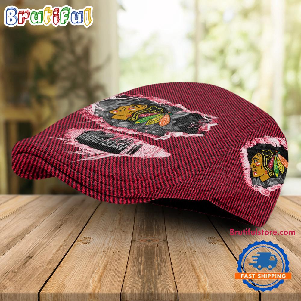 NHL Chicago Blackhawks Hockey Logo Team Design Jeff Cap