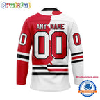NHL Chicago Blackhawks Home Mix Away New Design Hockey Jersey