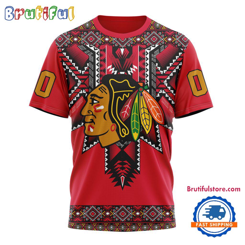 NHL Chicago Blackhawks Special Native American Heritage Design T Shirt, Hoodie, Sweatshirt