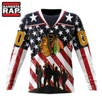 NHL Chicago BlackHawks Specialized Kits For Honor USS Military Hoodie, T Shirt