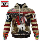 NHL Chicago BlackHawks Specialized Unisex Kits Remember Pearl Harbor Hoodie, T Shirt