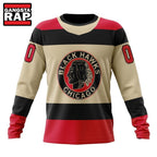 NHL Chicago BlackHawks Specialized Unisex Kits With Retro Concepts Hoodie, T Shirt