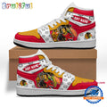 NHL Chicago Blackhawks Team Mascot Design Air Jordan 1 Hightop Shoes
