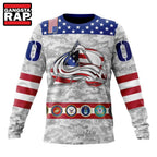 NHL Colorado Avalanche Armed Forces Appreciation Design Hoodie, T Shirt