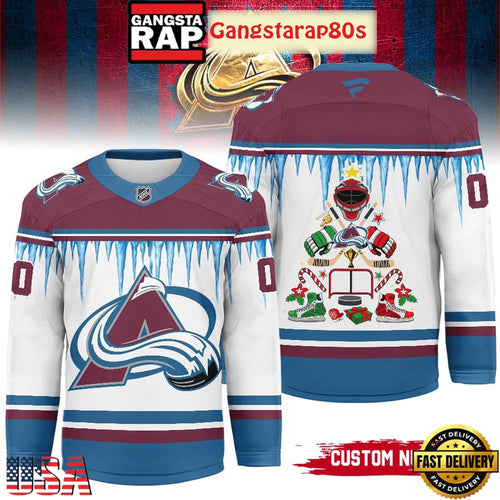 NHL Colorado Avalanche Christmas 2025 Custom Number Hockey Jersey