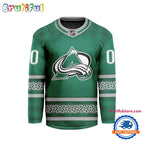 NHL Colorado Avalanche For St.Patrick’s Day Limited New Hockey Jersey