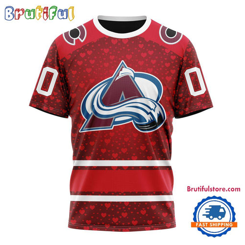 NHL Colorado Avalanche Hockey Team Gift For Valentines Day TShirt, Sweatshirt, Hoodie