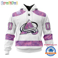 NHL Colorado Avalanche Personalized Hockey Fight Cancer Design Limited New Hoodie, Hockey Fight Cancer 3D Shirt