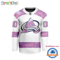 NHL Colorado Avalanche Personalized Hockey Fights Cancer Design Jersey