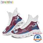 NHL Colorado Avalanche Personalized Name Hockey Team Design High Top Max Soul Shoes