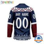 NHL Colorado Avalanche Personalized Native American Hockey Jersey