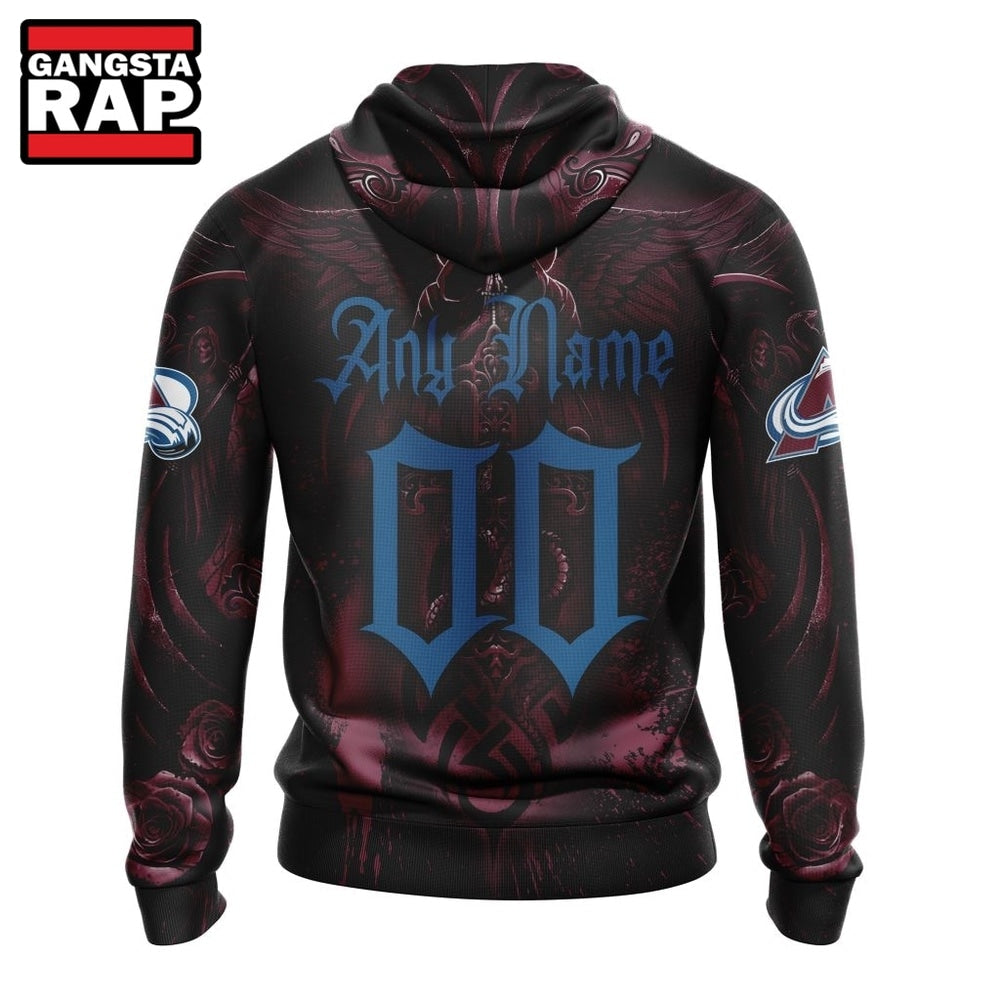 NHL Colorado Avalanche Special Design Halloween With Skull Art Hoodie, T Shirt