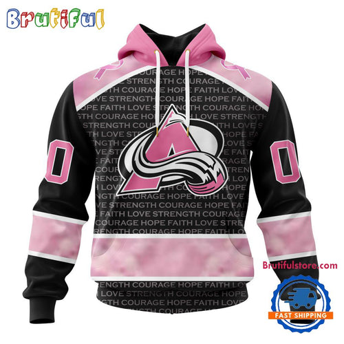 NHL Colorado Avalanche Special Pink Fight Breast Cancer Art Hoodie, T Shirt, Sweatshirt