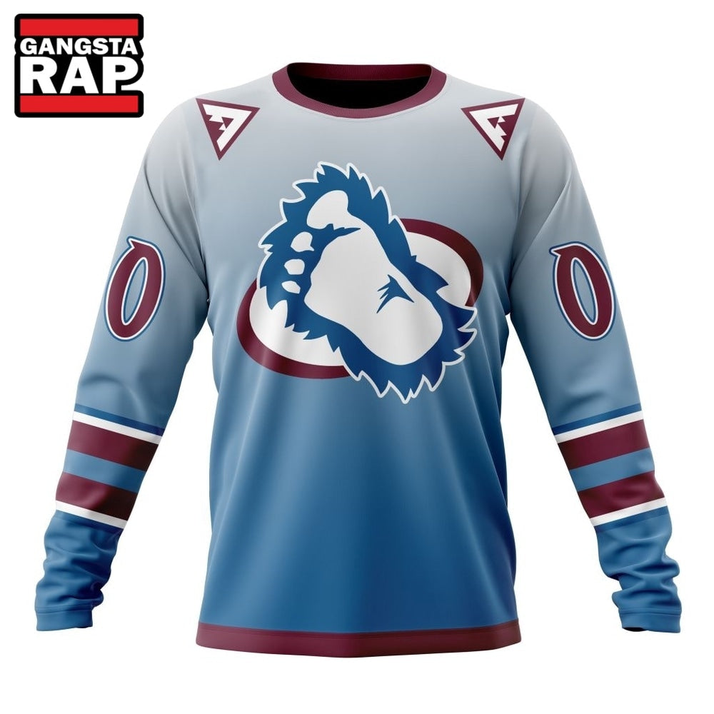 NHL Colorado Avalanche Special Retro Gradient Design Hoodie, T Shirt