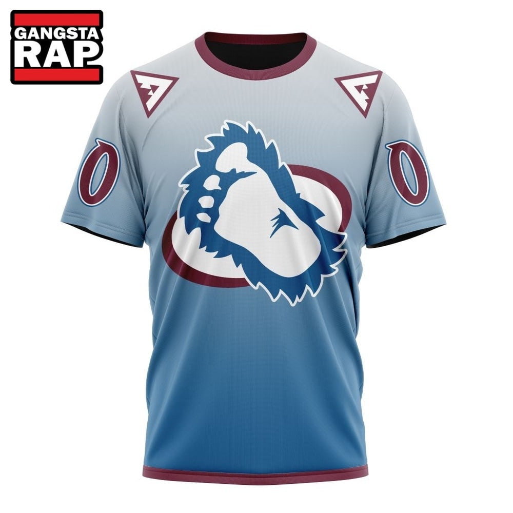 NHL Colorado Avalanche Special Retro Gradient Design Hoodie, T Shirt