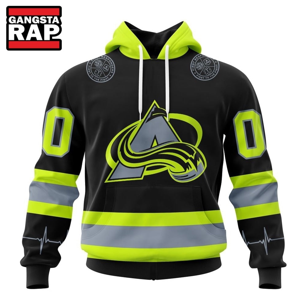 NHL Colorado Avalanche Specialized With FireFighter Uniforms Color Hoodie, T Shirt