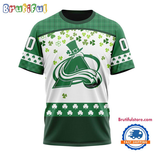 NHL Colorado Avalanche St. Patrick’s Day For Hockey Fans New Design T Shirt