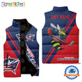 NHL Columbus Blue Jackets Custom Name Sleeveless Puffer Jacket, Hockey Team Jacket Fans Gifts
