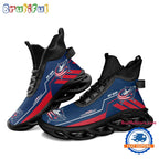 NHL Columbus Blue Jackets Personalized Name Hockey Team Design High Top Max Soul Shoes