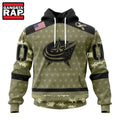 NHL Columbus Blue Jackets Special Camo Military Appreciation Hoodie, T Shirt